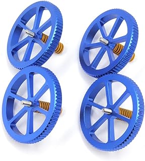 Zeberoxyz 4PCS Aluminum Hand Twist Leveling Nut Diameter60mm with 4PCS Hot Bed Die Spring with 4PCS M4x40mm Screws for Creality 3D Printer CR-10/Ender-3/Ender 3 Pro/Ender 5 (Diameter 60mm-Aluminum)