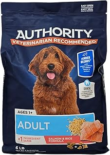 Authority Adult Salmon and Rice Tender Blends Dry Dog Food, 6 Pound Bag