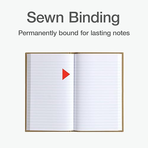 Miniatura 4 de Boorum & Pease Cuaderno de bolsillo, 4.13 x 7 pulgadas, rayado universitario, 192 hojas, beige (6559EE)