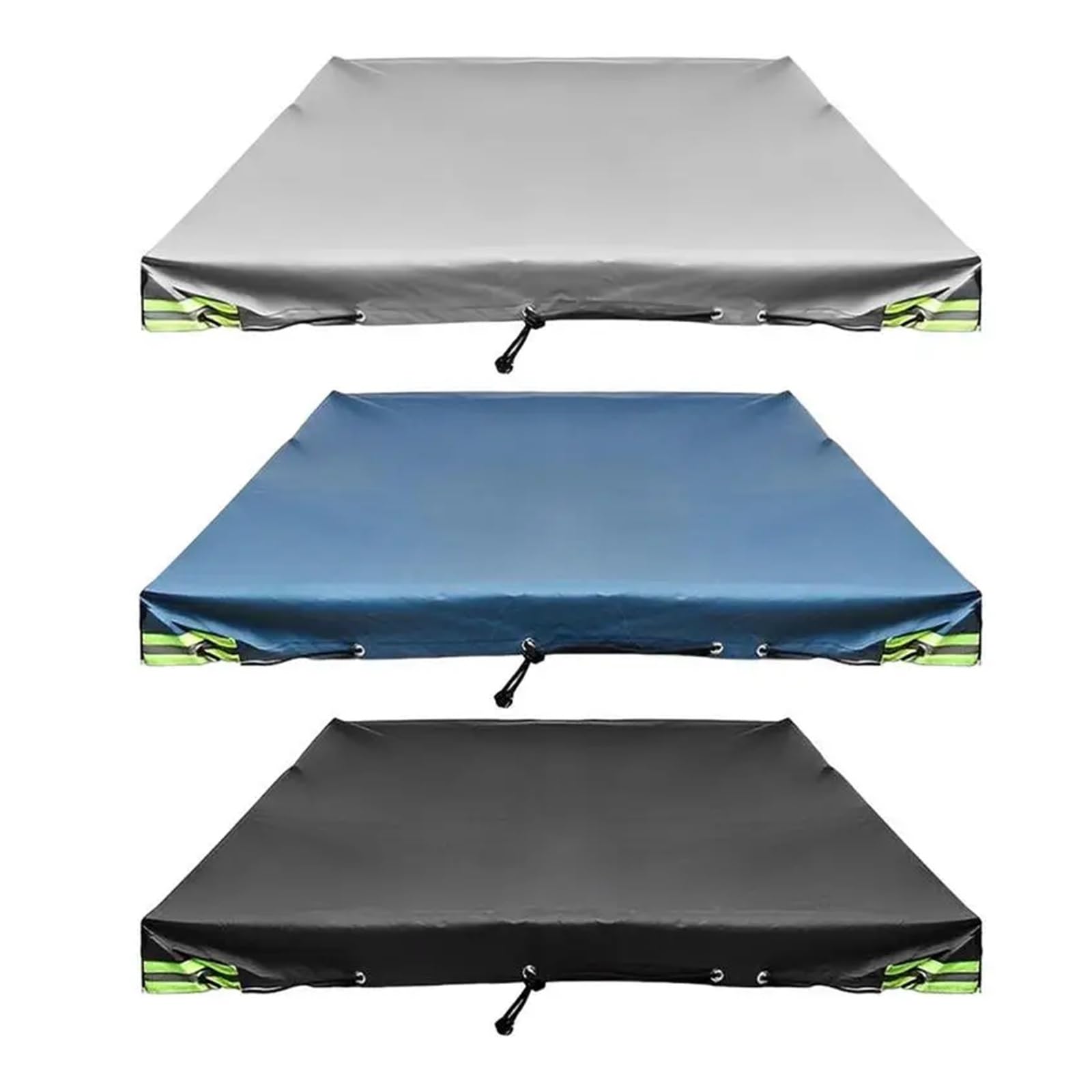 Fundas De Remolque Cubierta Protectora for RV, Lona Protectora Impermeable for Exteriores, Parasol extragrueso, Panel Superior Anti-UV, Cubierta Duradera for Camper Remolque Funda(Silver)