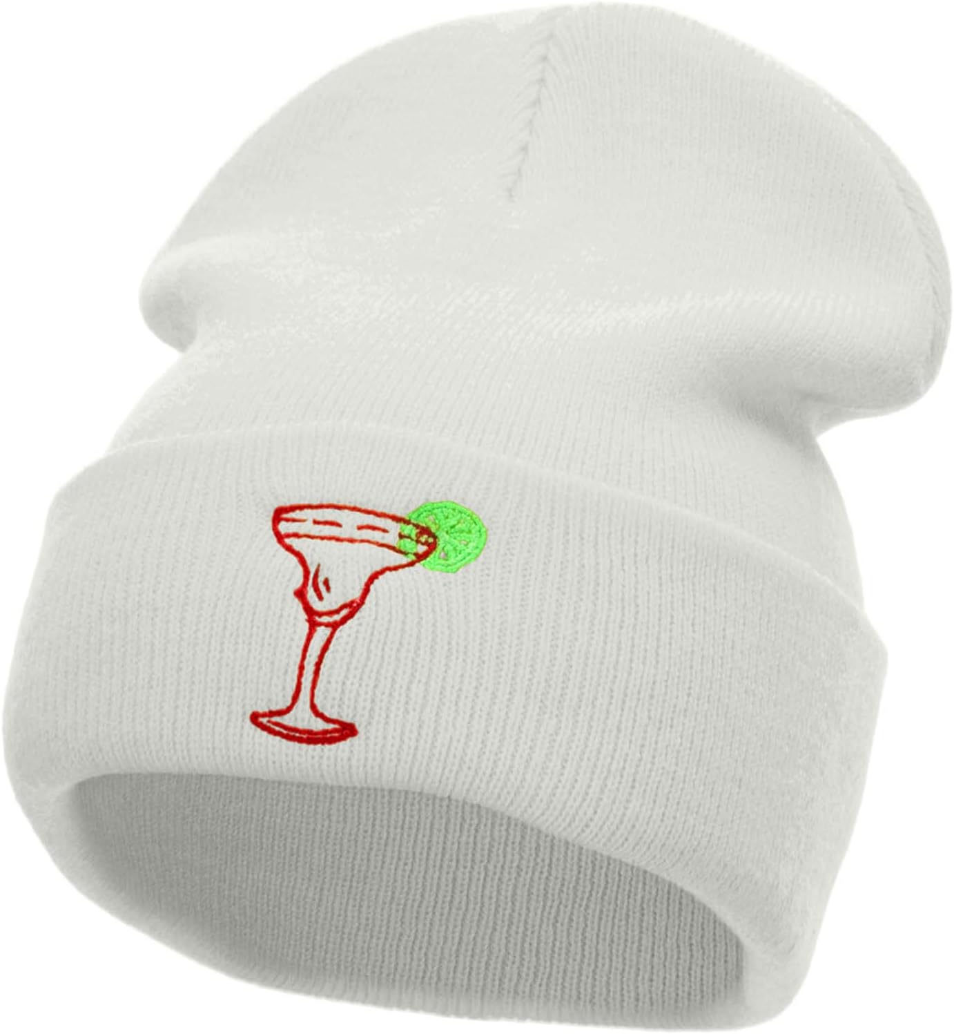 e4Hats.com La Margarita Embroidered 12 Inch Long Knitted Beanie