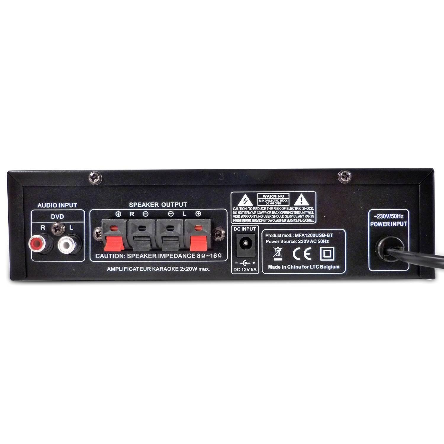 Ibiza Pack d'initiation 11-15 Ans DJ-Player 2 Bluetooth Noir