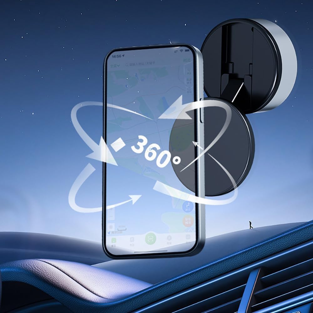 Vacuum Magnetic Phone Holder, Foldable & Portable