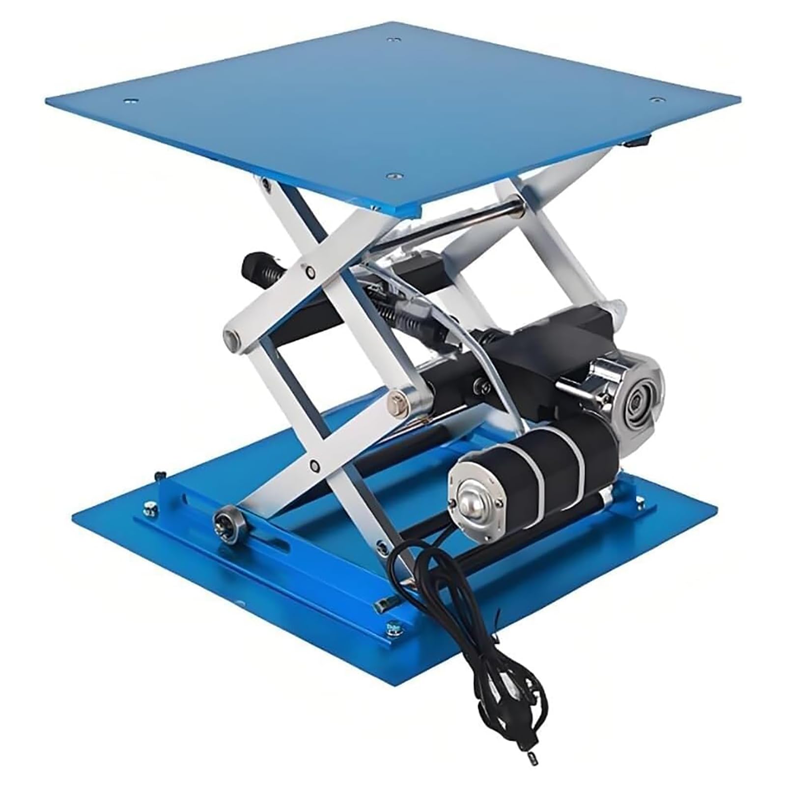 YXZYFPP Electric Lifting Platform, Lab Jack Stand, Height Range 90-365MM, Load Capacity 30KG, Aluminum Oxide for Laboratory and Industrial Use