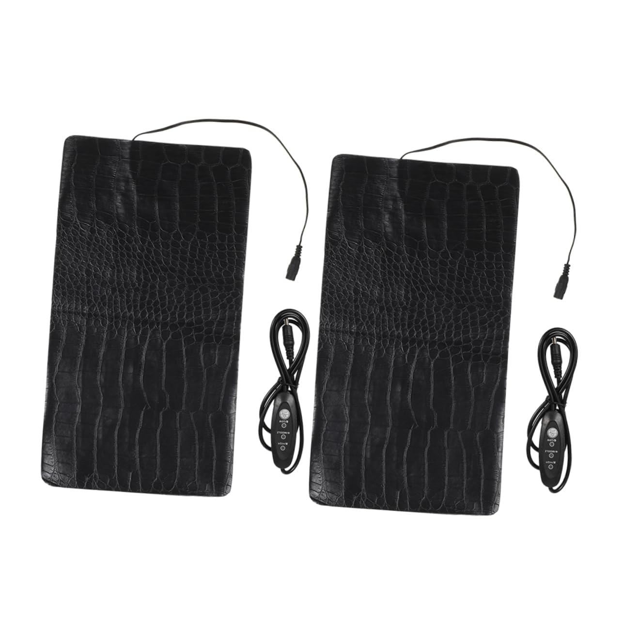 Abaodam 2Pcs Heating Pad for Pets Adjustable Temperature Heating Mat with Modes Portable Outdoor Heater for Reptiles Cats Dogs Small Animals Cozy Resting