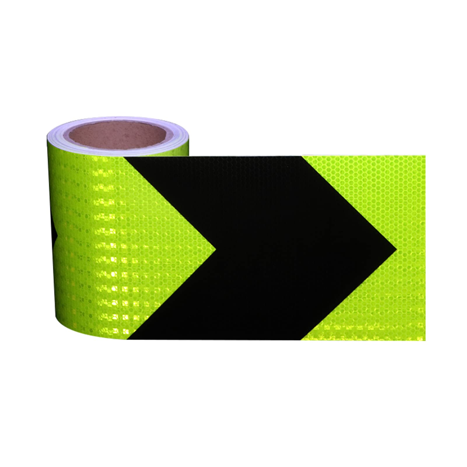 VHcgCGJ reflective tape, Reflective Tape Hazard Warning Self-Adhesive High Intensity Prismatic(Black Green)