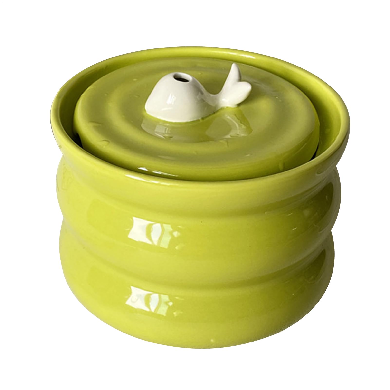 Fuente de agua para gatos - Fuentes para gatos | Beber a pilas - Fuente de | agua para gatos, máquina expendedora de cerámica con circulación para, sin mojada, cuenco para perros,