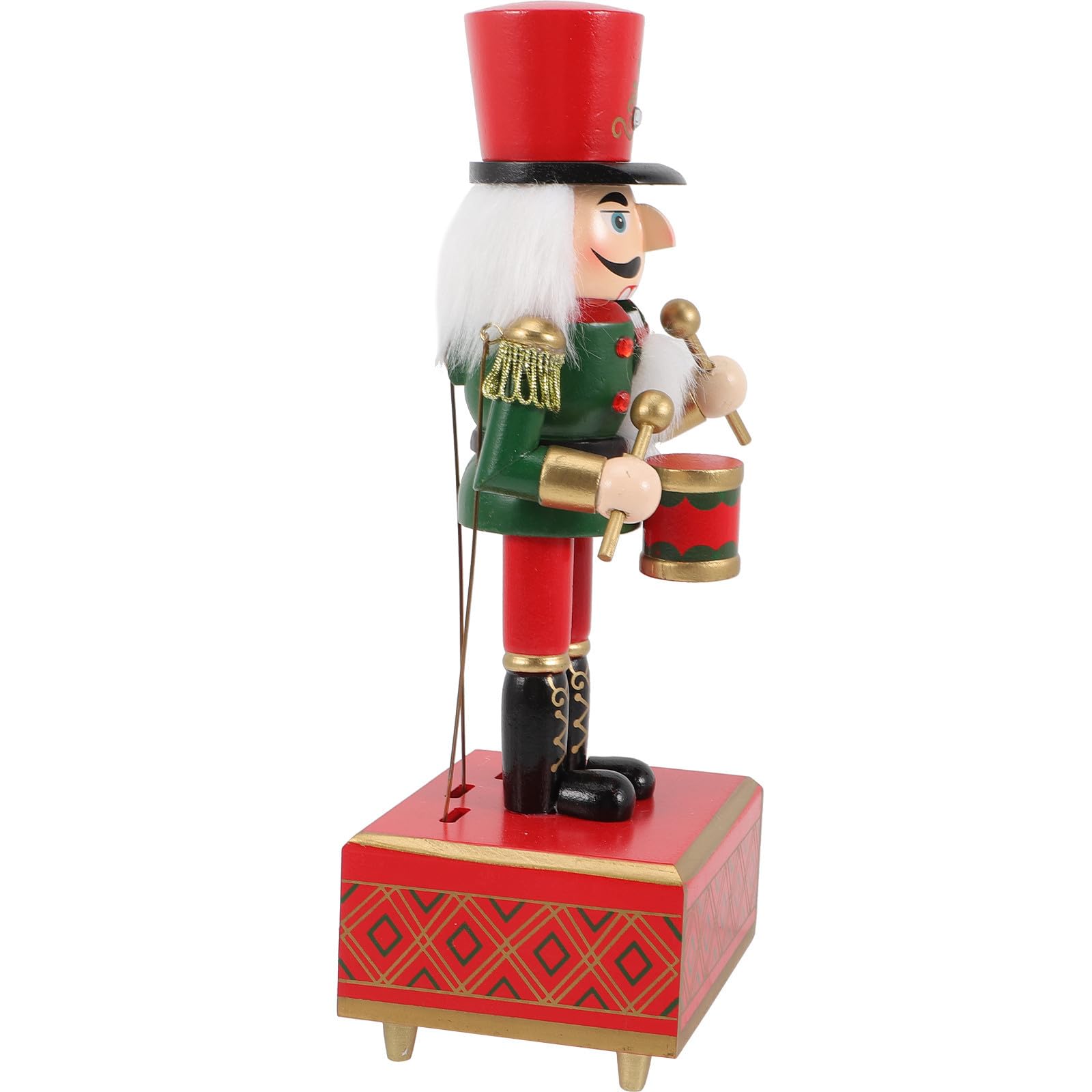 Weihnachts Spieluhr im Nussknacker Design 32cm Musikspiel und Tischdekoration für Festliche Weihnachtsstimmung
