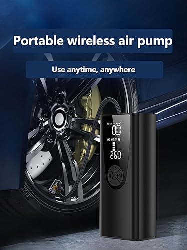 Miniatura 6 de Compresor de aire portátil para inflador de neumáticos, 8000 mAh150 PSI, con pantalla digital de presión de neumáticos, inflador rápido adecuado