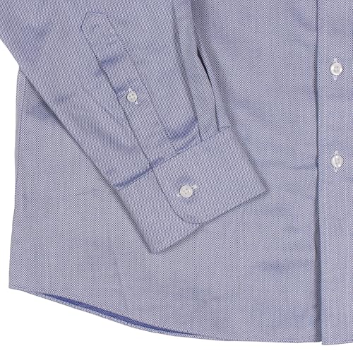 Gold Label Men's Slim Fit Non-Iron Point Collar Long Sleeve Dress Shirt with Pocket3