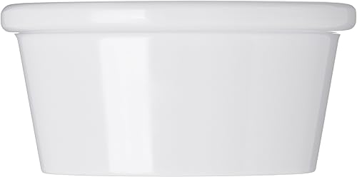 Miniatura 3 de Carlisle FoodService Products S31002 - Ramequín ovalado de melamina de 2 onzas, color blanco (caja de 48)