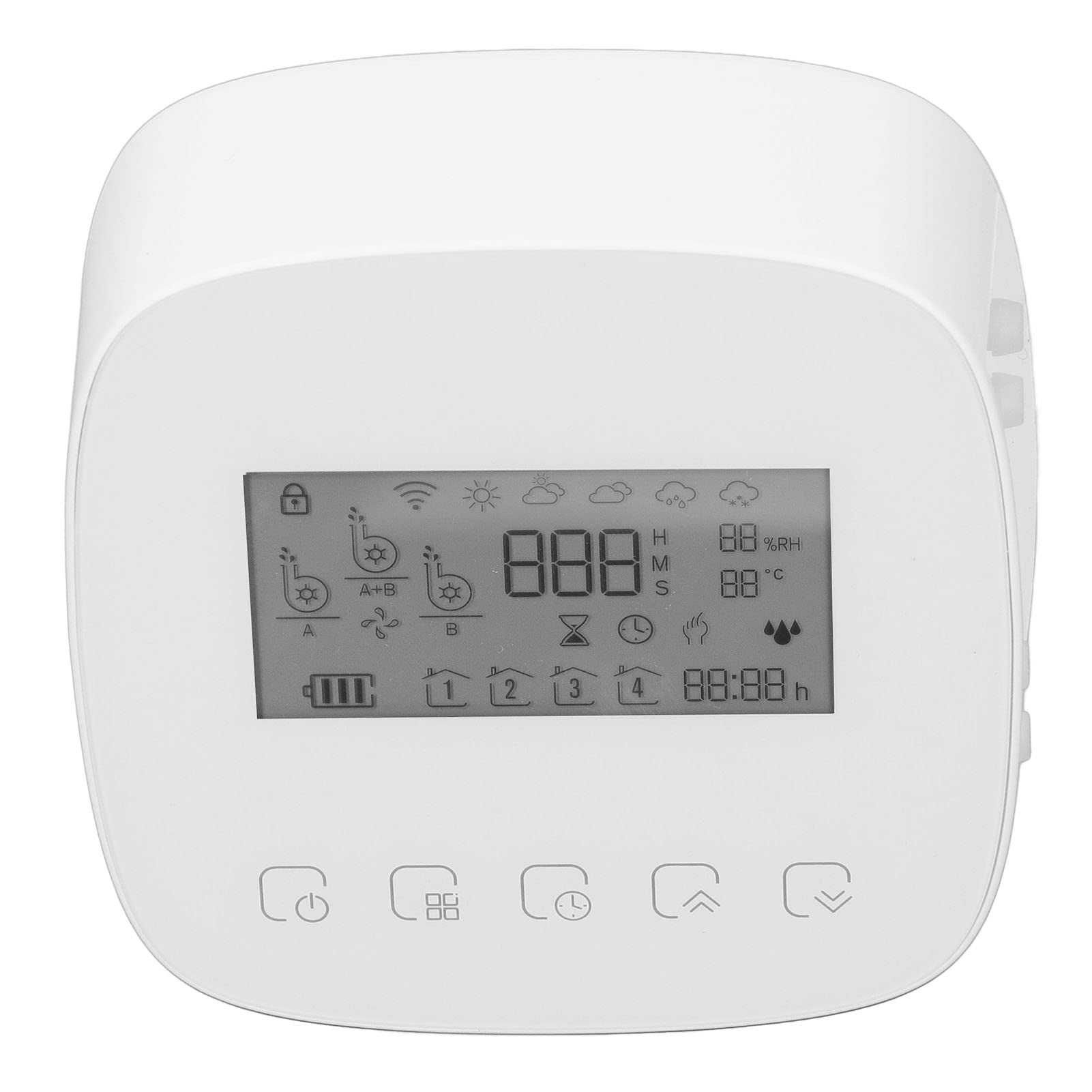 Kit di Irrigazione a Goccia Automatica di Irrigazione Smart WiFi per Piante da Giardino Domestiche 5+1 Funzione di Temporizzazione Programmabile ABS