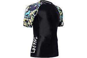 LAFROI Men's Long Sleeve UPF 50+ Baselayer Skins Performance Fit Compression Rash Guard