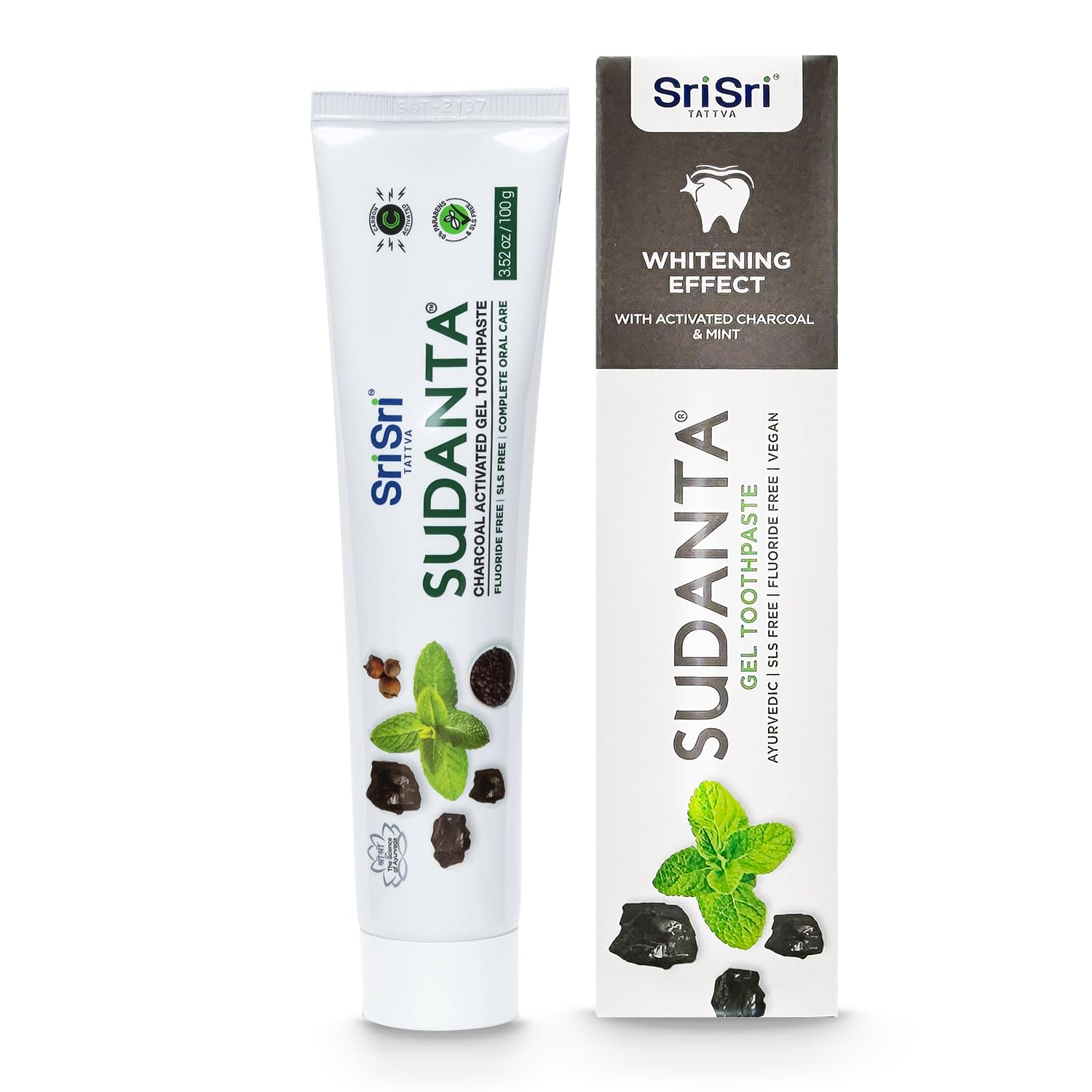 Sri Sri Tattva Sudanta Tooth Paste Gel with charcoal