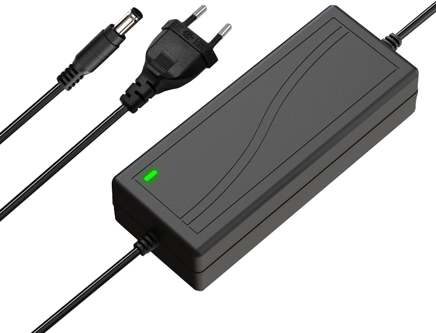 GERUI Adaptador de alimentación de 12 V, 5 A, CA 100 – 240 V, 50 ~ 60 Hz, fuente de alimentación CC 12 V, 5 A, 60 W, se utiliza para tiras de pantalla LED, amplificador, etc