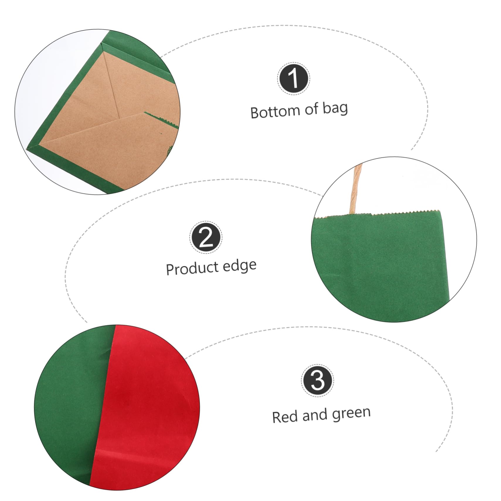 Gatuida 24stücke Quadratische Weihnachtspapiertüten aus Kraftpapier Formstabil ohne Logo als Geschenktüte Süßigkeitentüte oder Partytüte für Weihnachtsfeiern und Feste