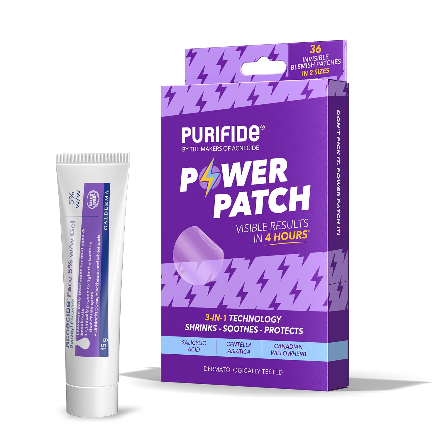 Buy Acnecide + Purifide Spot Saviours Bundle, for Acne & Spot Prone