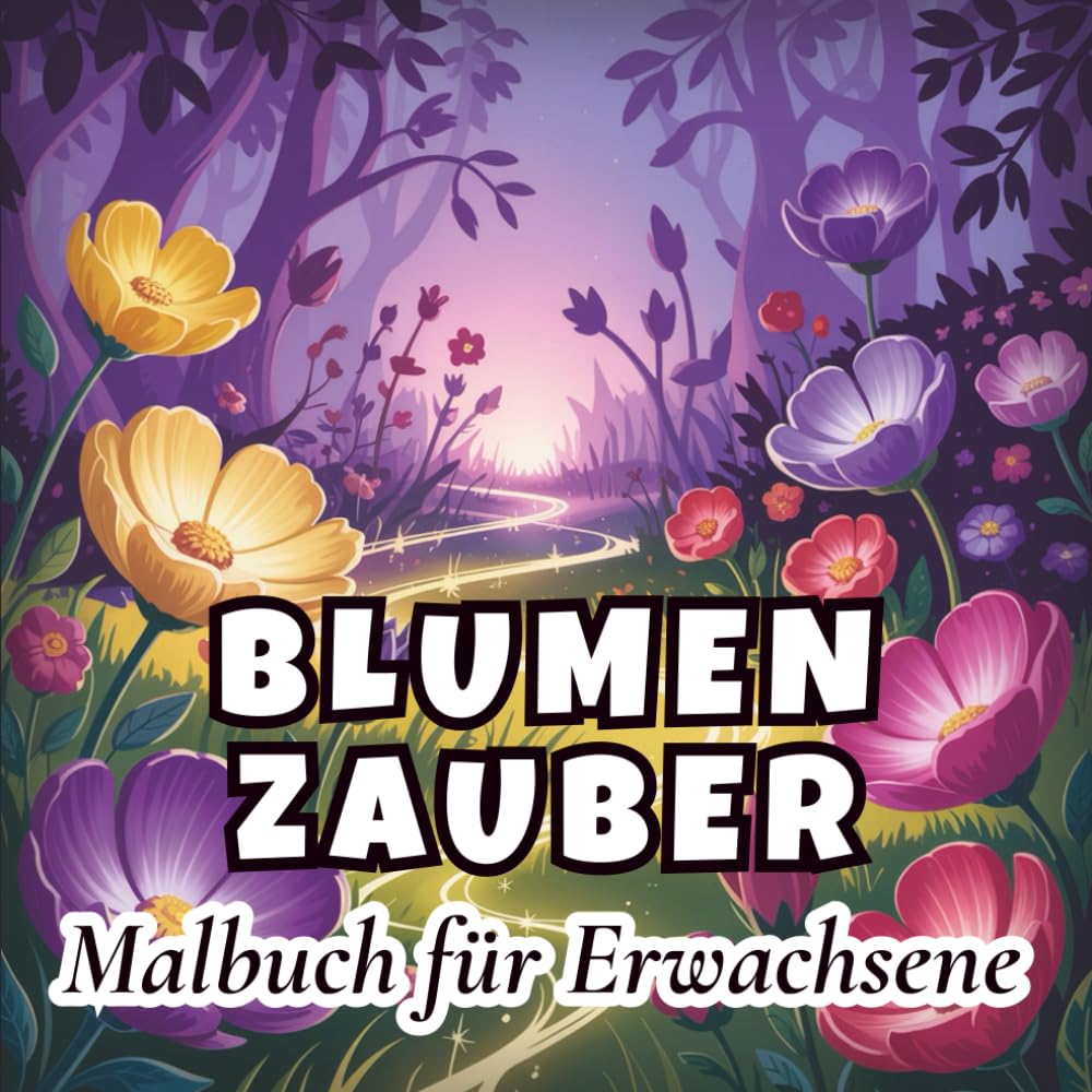 Blumenzauber: Malbuch für Erwachsene: 60 detailreiche Blumenmotive für Entspannung, Achtsamkeit & kreative Auszeiten (Zauber Reihe)