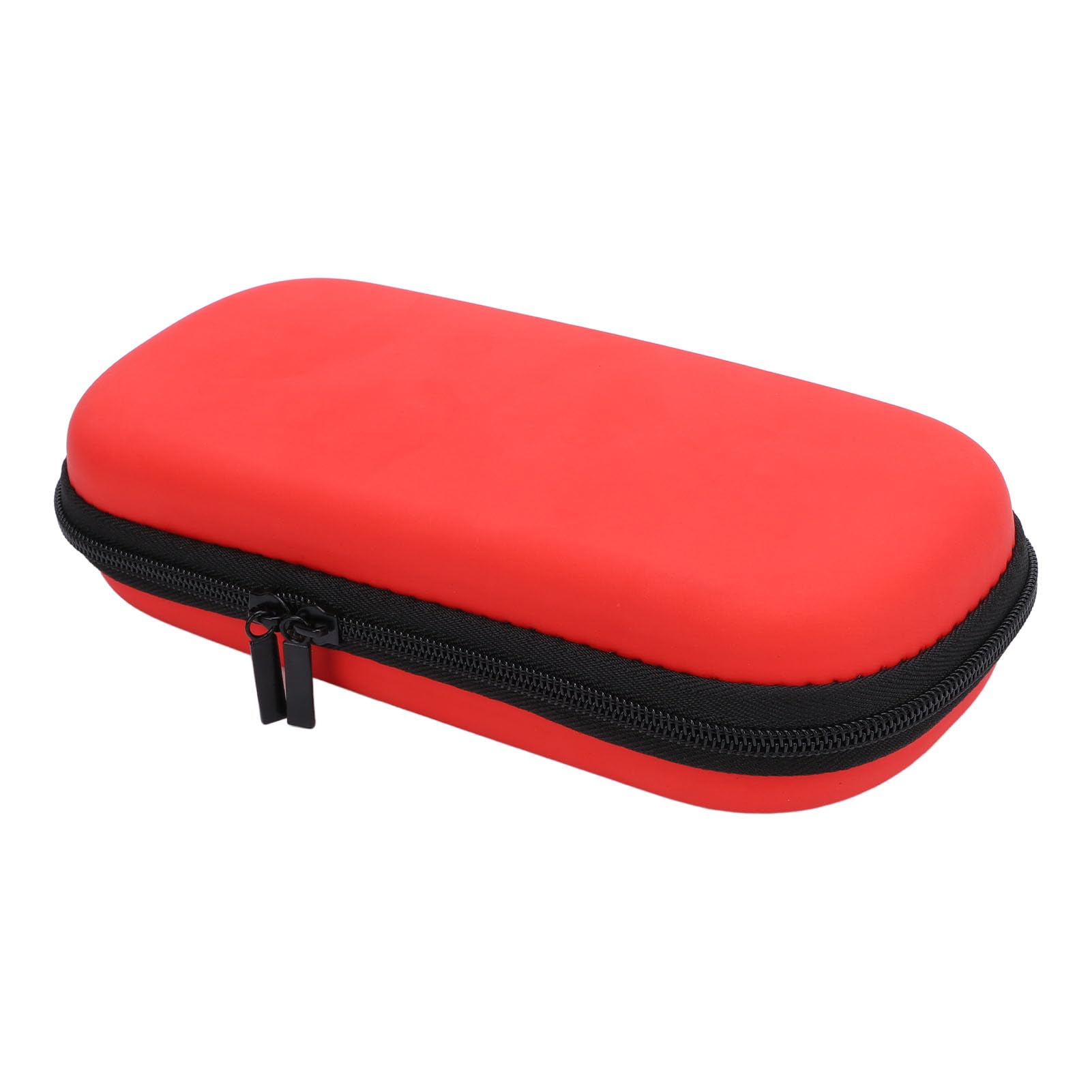 Pomya Game Console Case, Anti Scratch Water Hard PU EVA Two Way Zipper Hard Case with Pockets, for 3000 Game Console for Game Cartridges and Accessories (Red)