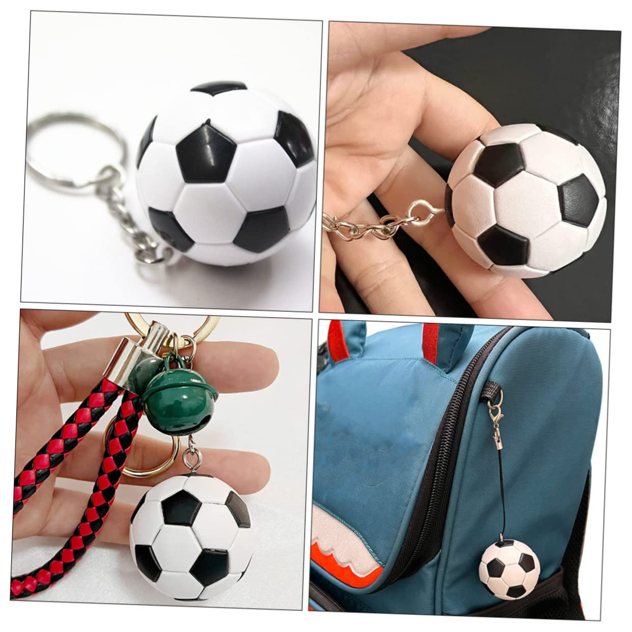 Abaodam 2 Series Llaveros De Fútbol Colgantes Fútbol Para Decorar Claves Para Eventos Y Fiestas 10 Piezas*2