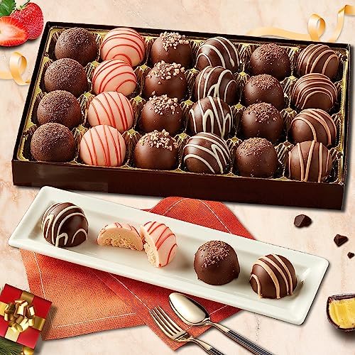 WINNI - 24 Pcs Premium Truffle Chocolate Gift Packs | Belgian luxury Chocolate Hamper Box | Celebration Dark & White Chocolate Gift | Chocolate Gift For Girlfriend, Boyfriend (B0DDY392RL) Amazon Price History, Amazon Price Tracker