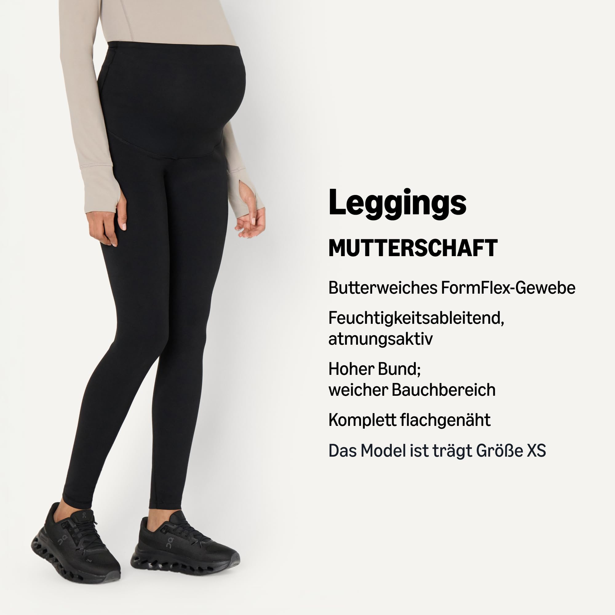 Amazon Essentials Damen Umstandsleggings, Active FormFlex butterweich mit Überbauchbund in voller Länge für Yoga und Workout
