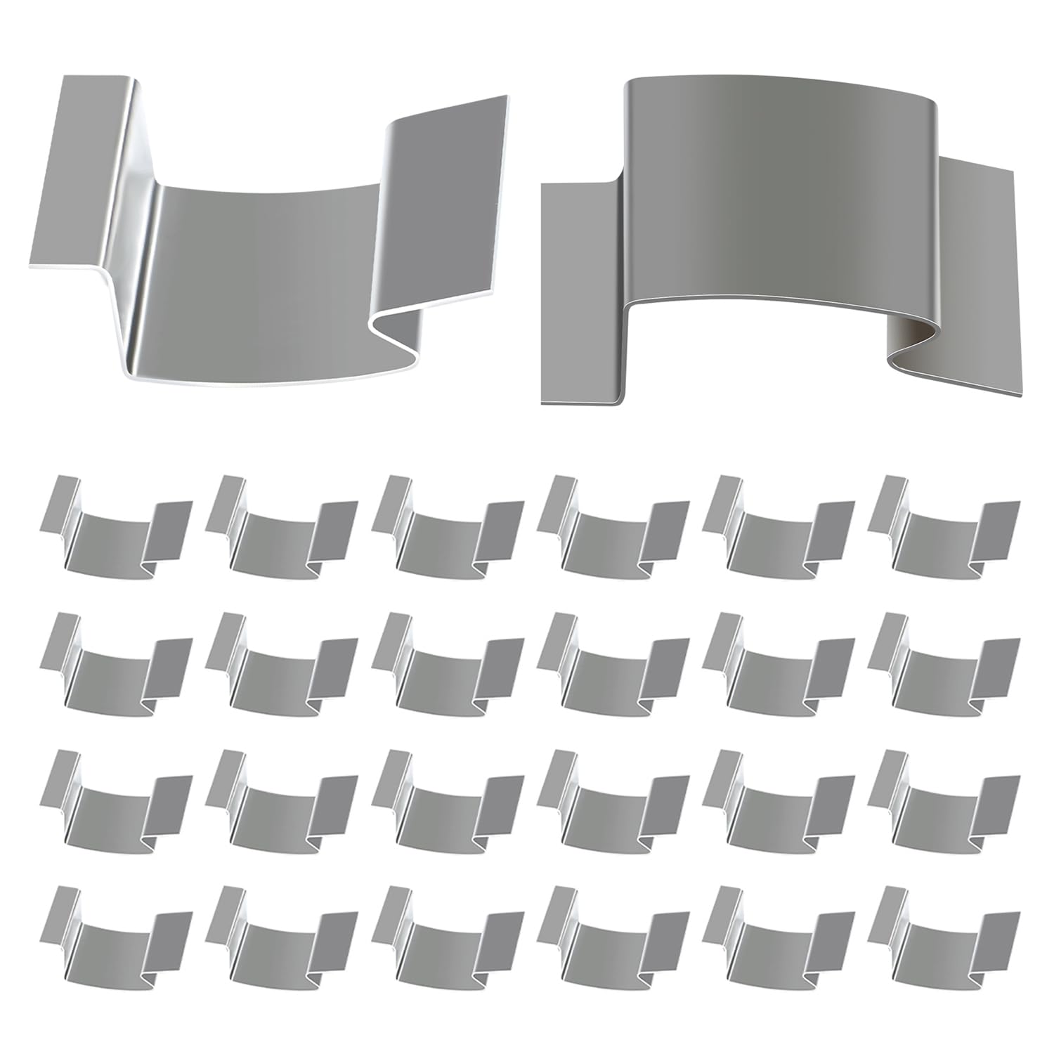 Greenhouse Glass Clips 25pcs for Home Garden Greenhouse Glass‘G' Clips Made of Stainless Steel an Essential Accessory for Your Repairs