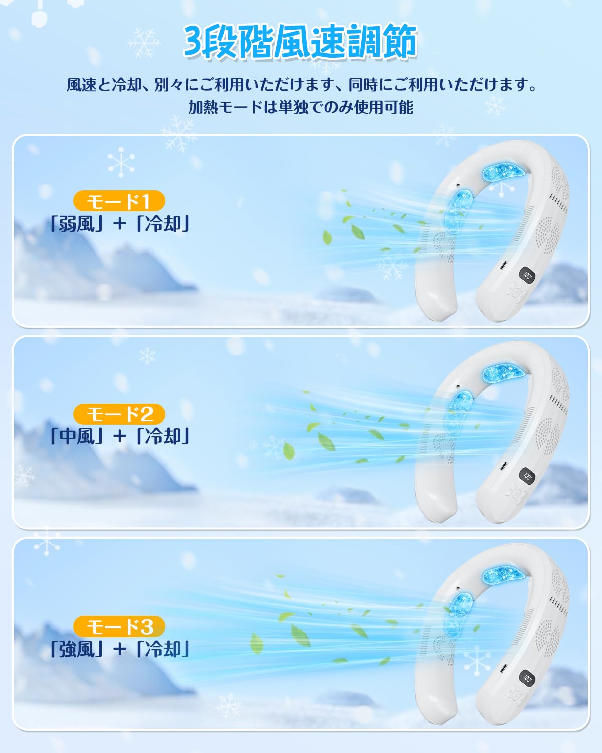 Amazon | 【2026年夏新モデル ネッククーラー】 glossave 首掛け扇風機