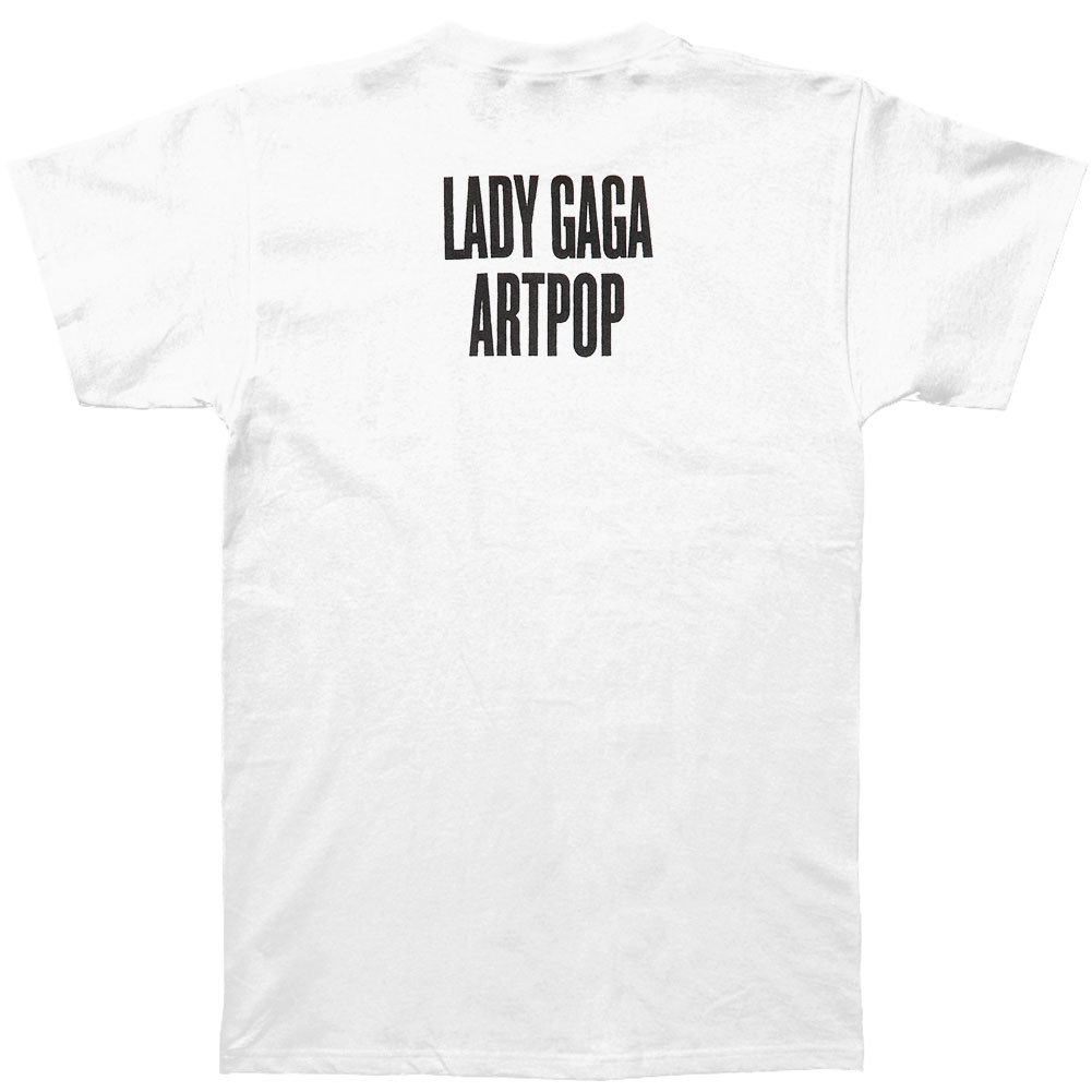 Bravado Men's Lady Gaga Artpop Teaser Image T-Shirt, White, Small