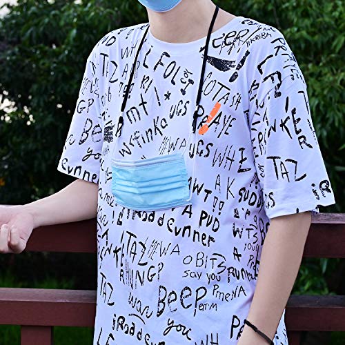 Touber 5 Pack Face Cover Lanyard Strap, Adjustable Face Cover Strap Holder Suitable for Kids Adults Senior Fits Any Face Cover Leash - Black - Thumbnail 4