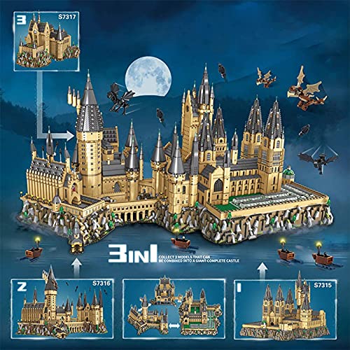 Schloss Hogwarts Upgrade Custom Bausteine, 12918 Teile Kompatibel mit Lego 71043 Harry Potter Schloss Hogwarts – Bild 3