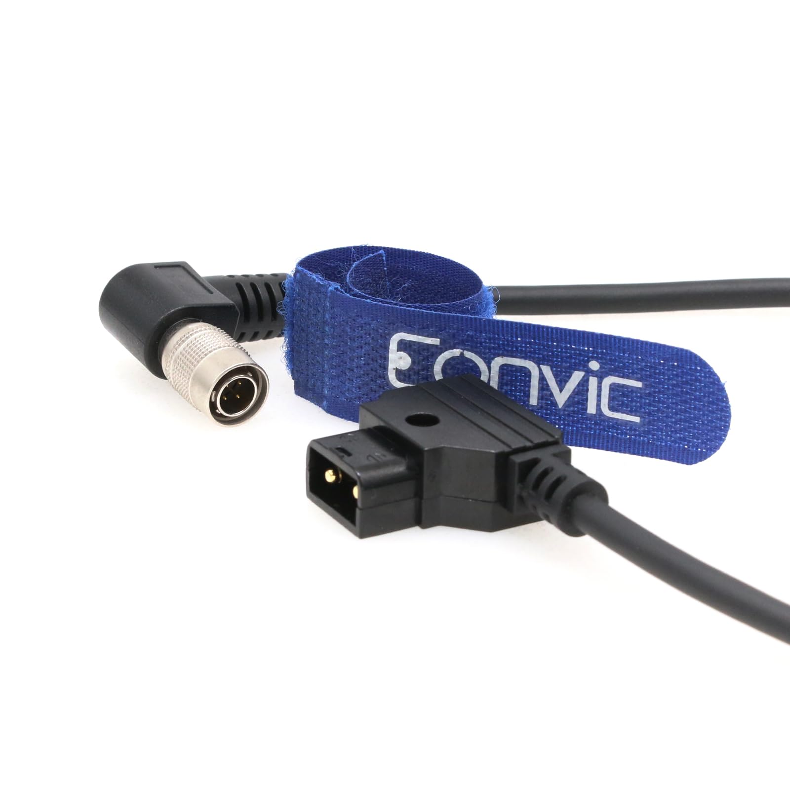 Eonvic D-Tap to Right Angle Hirose 4 Pin Male Power Cable for Zoom F8 Sound Devices 633/644/688