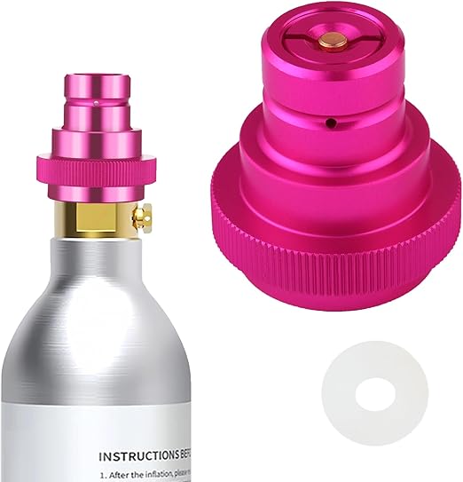 Quick Connect CO2 Cylinder Adapter Fitting for Sparkling Water Maker, CO2 Refill Canister Connector for TR21-4 Male Valve Compatible with DUO ART TERRA GAIA Soda Maker