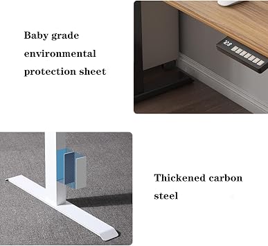 Mesa de Escriio Para Comptadora Electric Lift Table Standing Smart Office Workstation Simple Modern Desktop Computer Laptop Table Home Study Desk Learning Desk for Bedroom D,1.2 meters