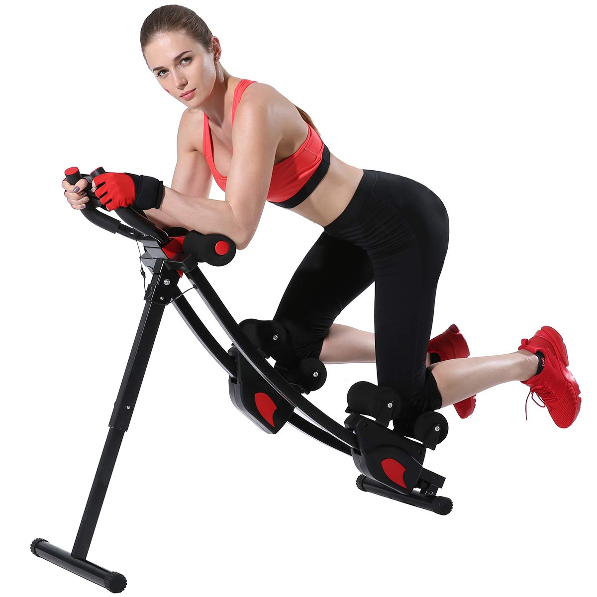 KESHWELL Equipo de entrenamiento abdominal, máquina de abdominales, entrenamiento de cuerpo entero para gimnasio en casa, equipo d