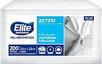 Elite Professional Papel Toalha Interfolhado Folha Dupla Elite Plus Com 200 Folhas