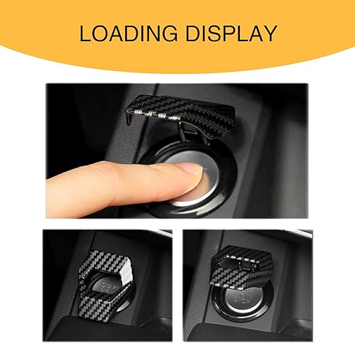 Miniatura 6 de UGSHY 1 funda para botón de arranque de automóvil con un solo botón, rotación de 150 para abrir el interruptor de encendido de aleación, múltiples