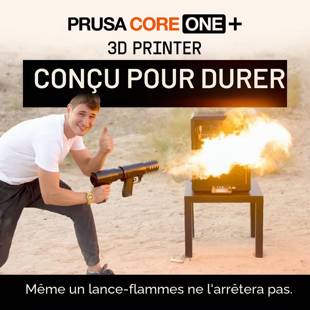 Original Prusa Imprimante 3D Core One + CoreXY pour la Maison et l'entreprise, Les Professionnels et Les débutants, buse et Filament gratuits, Fermeture Rapide et complète et prête à l'emploi, Longue