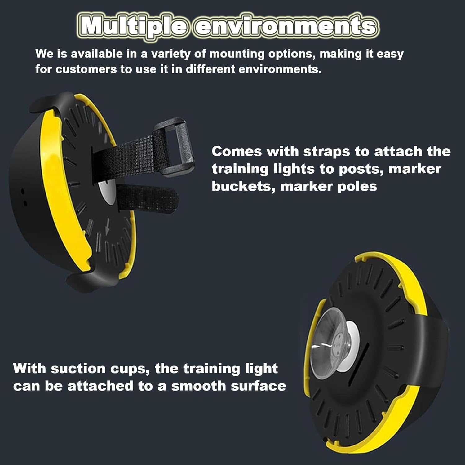 Sistema di luci per allenamento di reazione, luci Bluetooth per allenamento agilità, con app per riflessi rapidi, velocità e allenamento cognitivo per basket, calcio, boxe, calcio e fitness, 2 luci