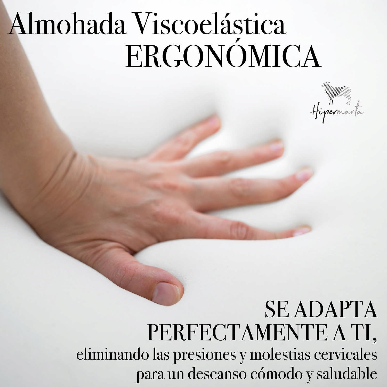 Set 2 Almohadas Viscoelasticas 90 cm Compactas con Cremallera. Almohadas Viscoelásticas Cama 180 cm. Funda Lavable. Firmeza Media. Transpirable. Modelo Aloe Vera