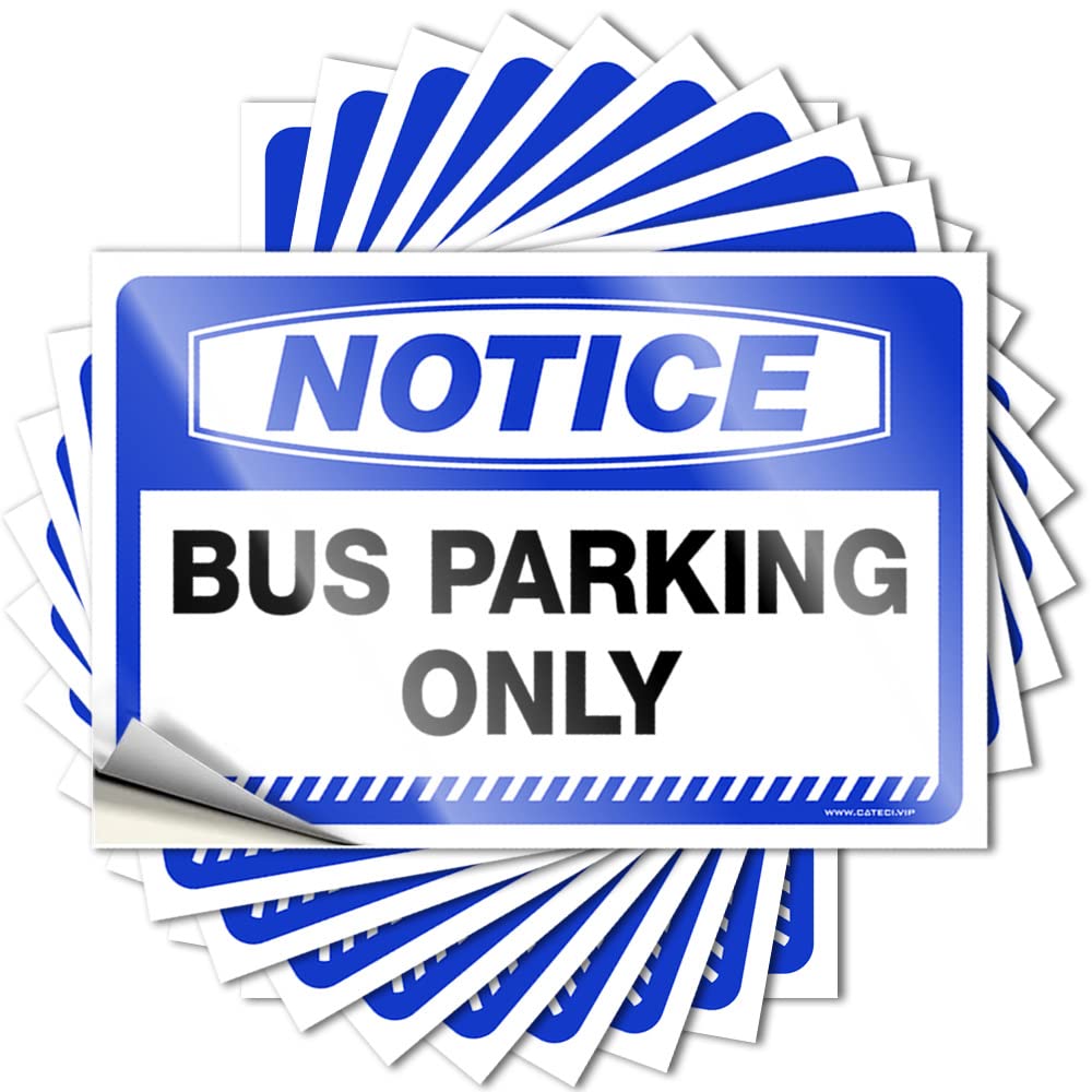 Bumper Fun Vinyl Decals, Gaming Waterproof Cover Stickers for Water Bottle | Notice Bus Parking Only Perfect for Paw Laptop Decor(6X9CM)
