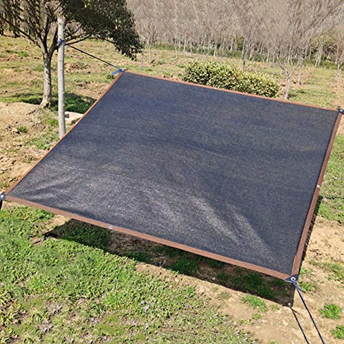 Filet d'ombrage résistant noir 10x10m pour terrasse - 6