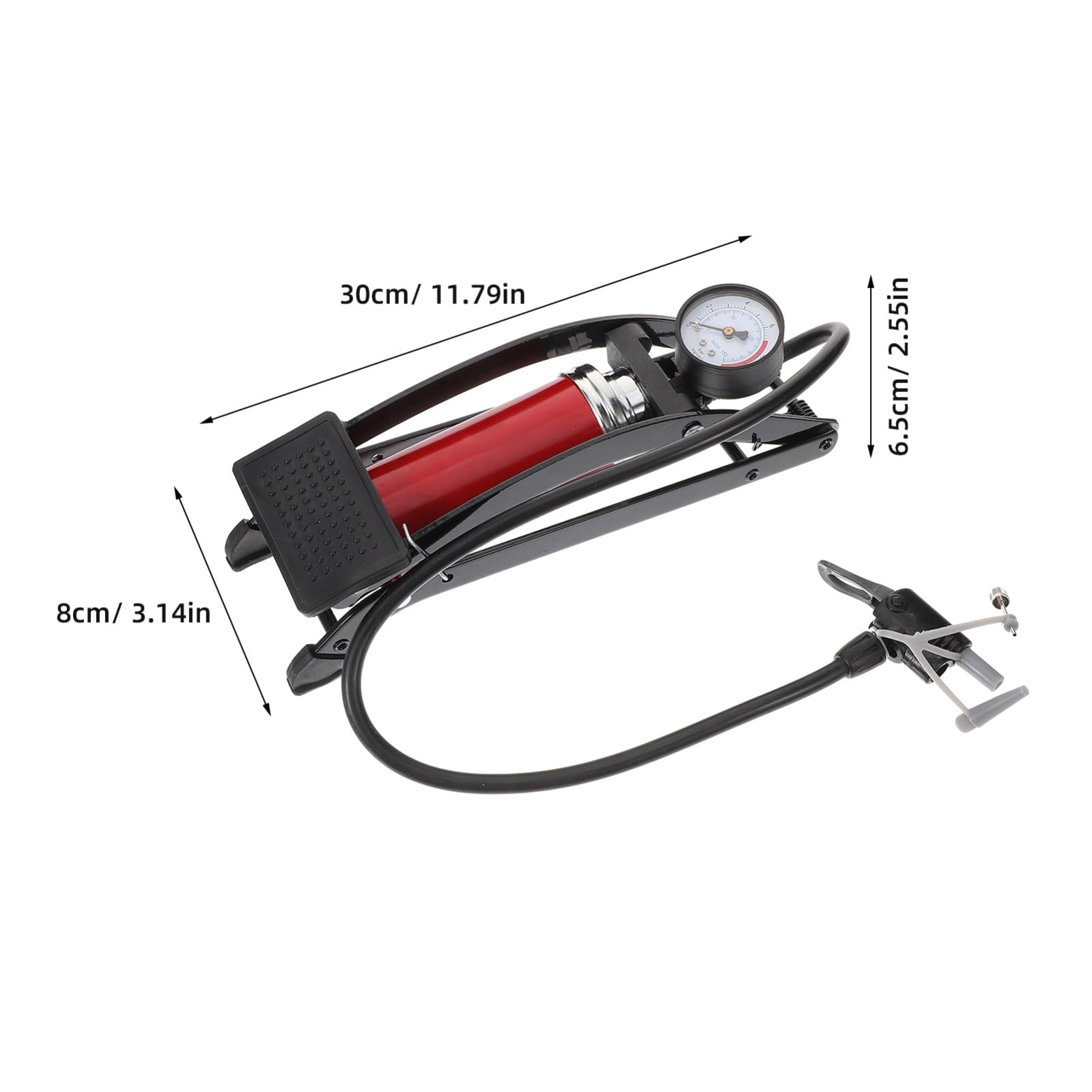 GALPADA Pompa per Bici ad Alta Pressione Portatile con Design Ergonomico Pompa e Compatta per Gonfiaggio Rapido Pneumatici Corsa e Mountain Bike