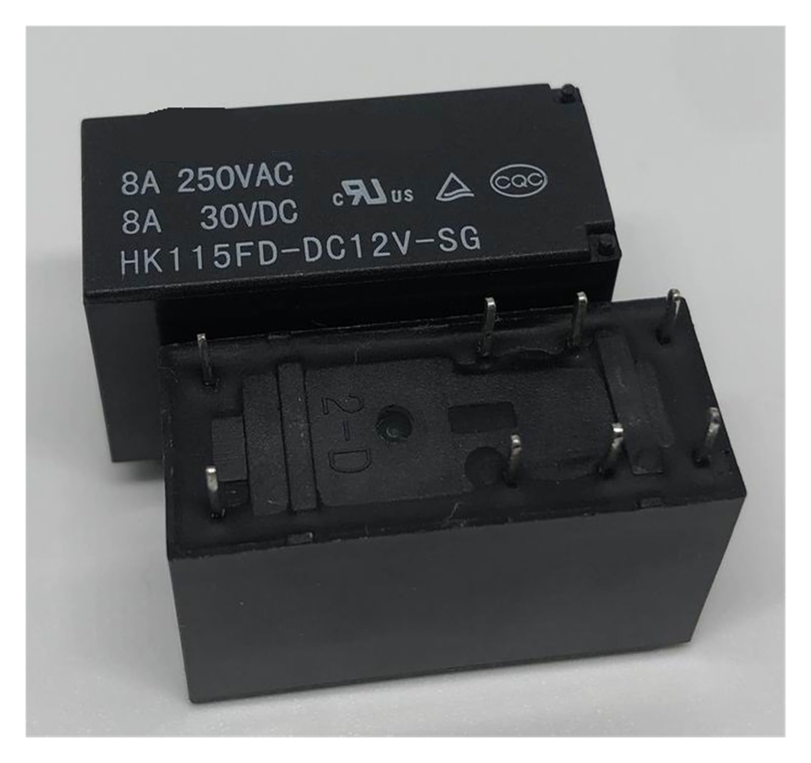 Relé electromecánico HK115FD-DC12V-SG miniatura de 8 pines 12V 8A para placas