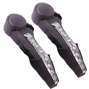 UDee Bicycle Handlebar LED Turn Signal Lights, Bicycle Light, Bicycle Handle Bar End Night Safety Warning Lamp Cycling Handlebar Light