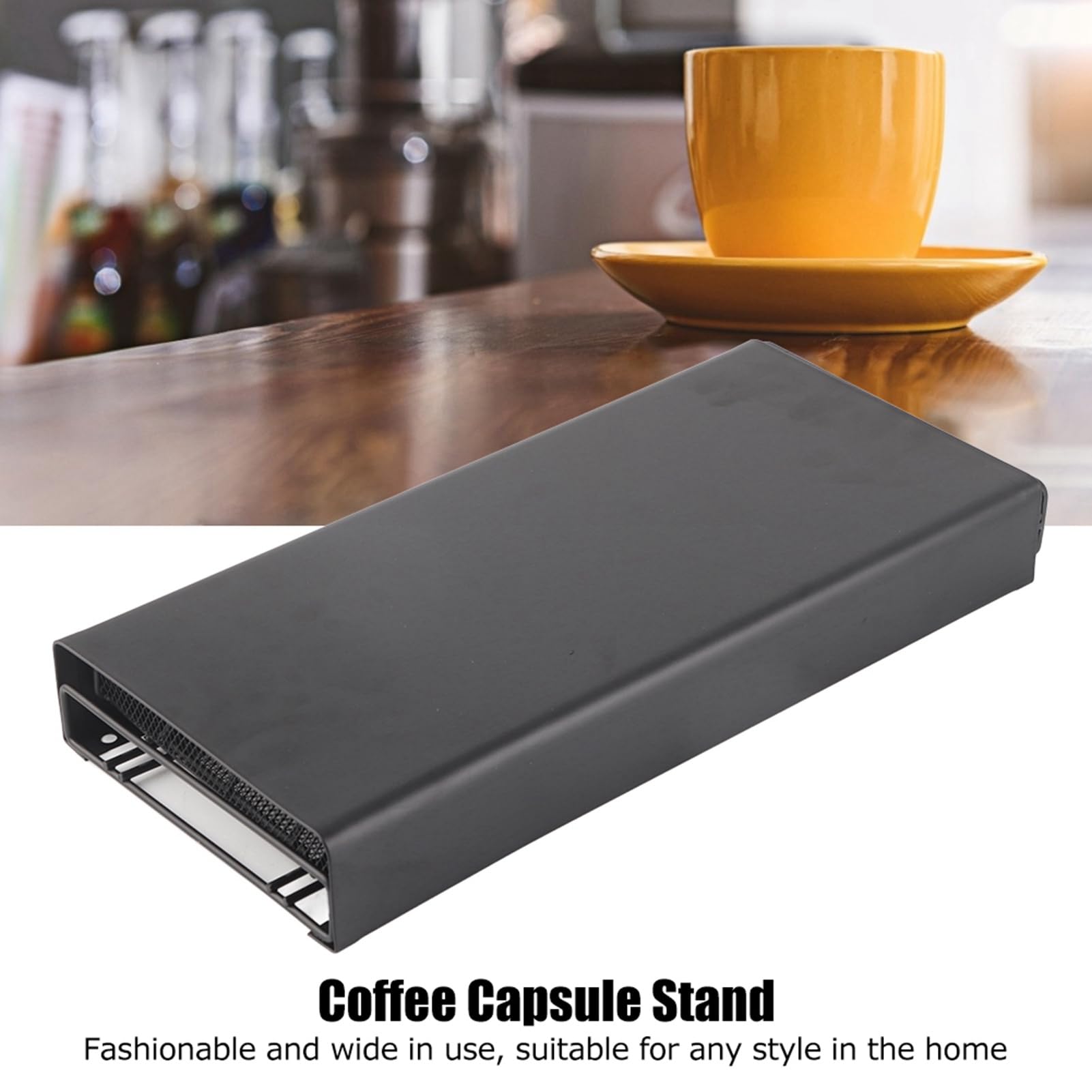 Dispensador de café, soporte para cápsulas de café, capacidad para 40 cápsulas, portacápsulas de café, 37,5 x 17,5 x 5,3 cm