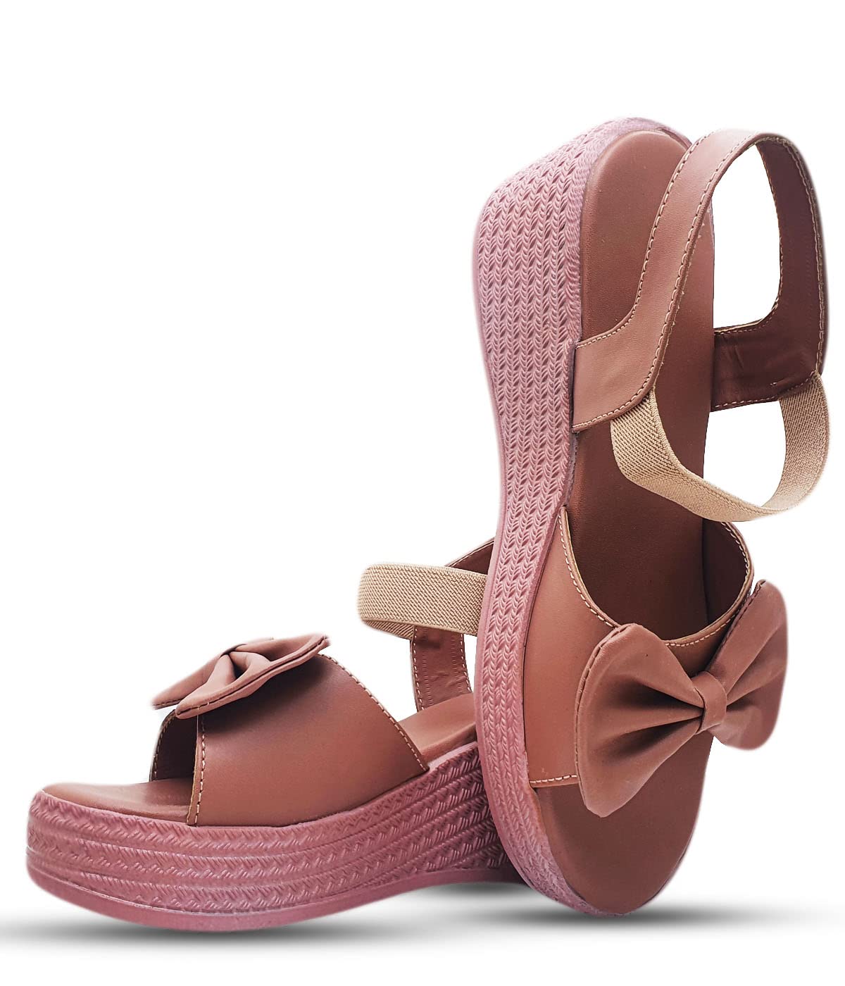 MONAQI Heels Sandal for Girls & Womens Open Chunky Heel Pump Sandals Party Wedding Strappy Sandals. (Peach, numeric_5) (B0BHPPWC1J) Amazon Price History, Amazon Price Tracker