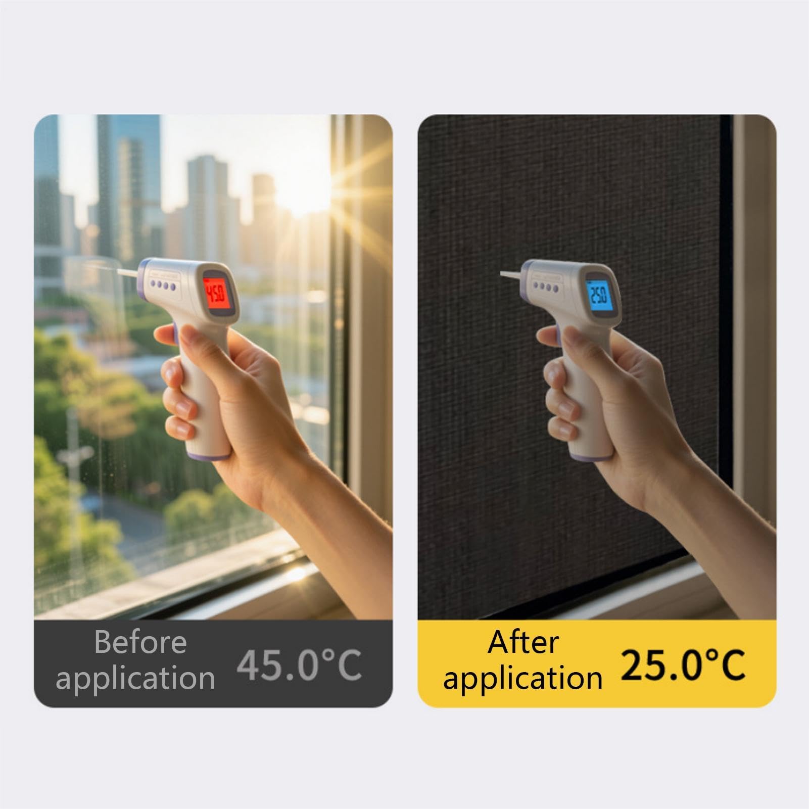 Couverture De Fenêtre Occultante - Film Isolant Réfléchissant Auto-adhésif | Stores de fenêtre sans perçage, pour salle de bain, chambre à coucher, cuisine, Garage, bureau, maison, intérieur, camping-ca