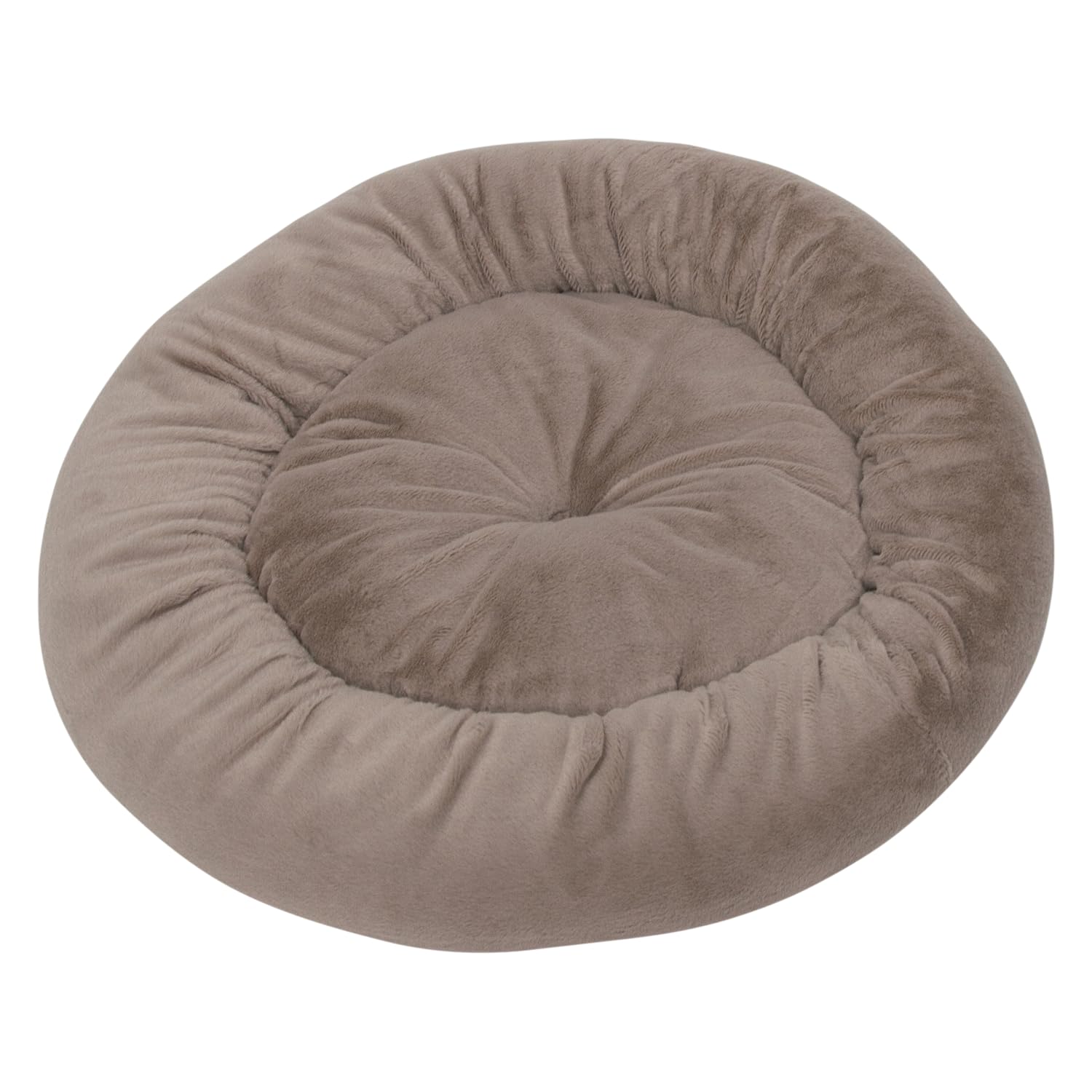 JACK AND VANILLA, Posh Modern Design Round Basket for Storage, Ideal for Toys and Accessories, Size XS Ø47 x 12 cm, Latte Colour, for All Breeds, Model Posh