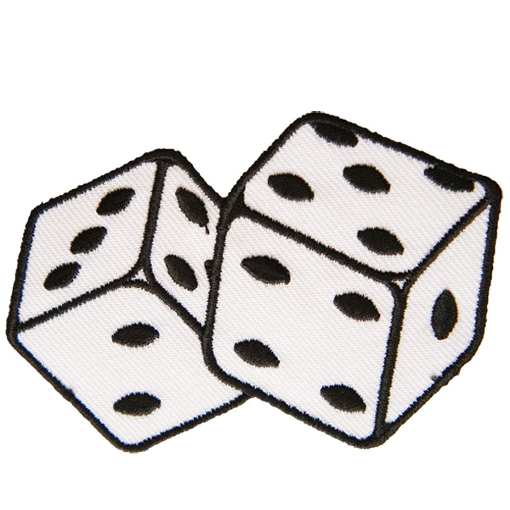 Amazon.co.jp: 刺繍アイロンワッペン アップリケ パッチ【ダイス